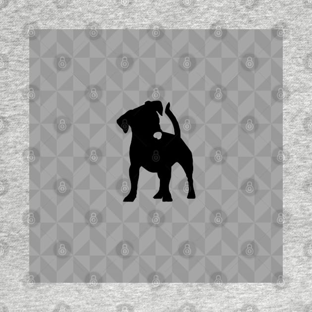 Jack Russell Terrier Dog Lover Gift - Scandi Geometric Silhouette by Elsie Bee Designs